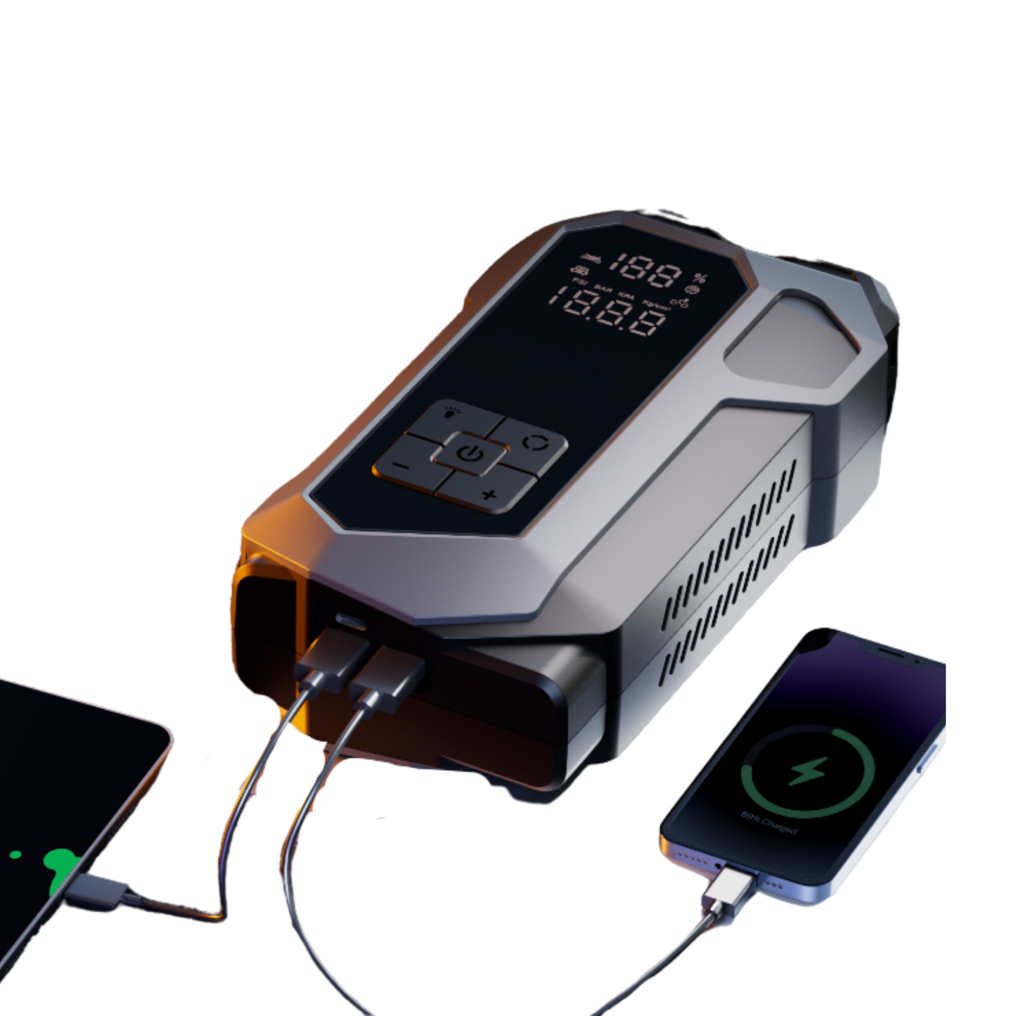 Taşınabilir 4 in 1 Akü Takviye Cihazı 16.000 mAh
